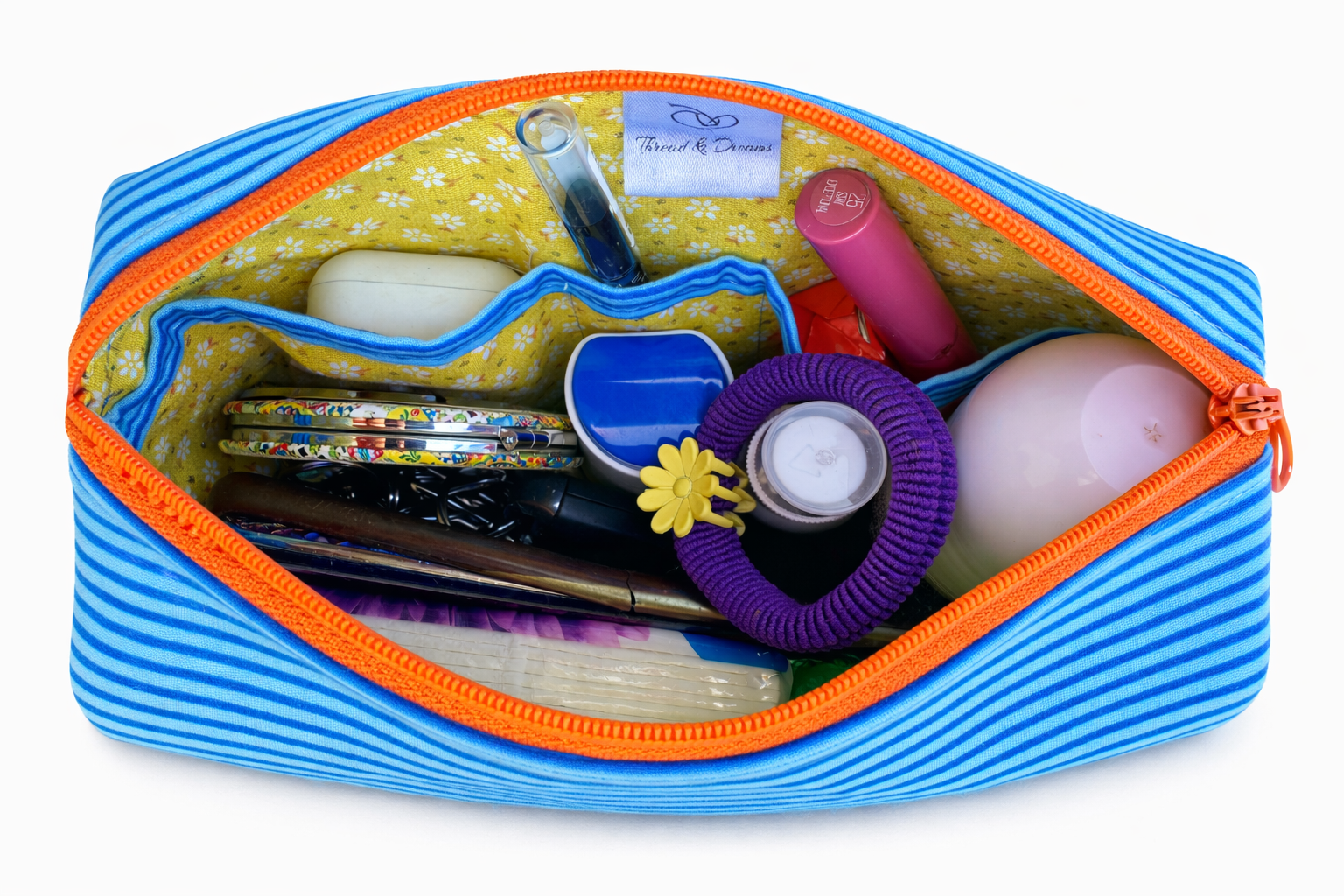 Sunshine Embroidered Clutch Bag - Blue